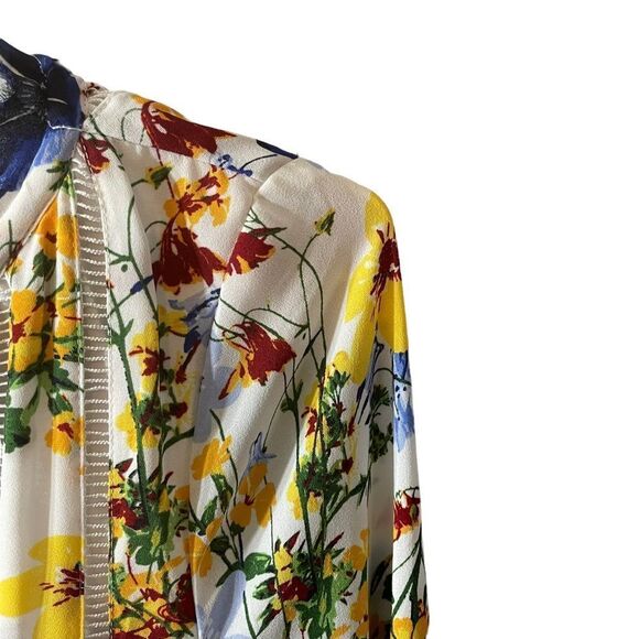 Banana Republic Floral Valeri Boho Cottage Core Mini Dress Size MED - Picture 4 of 11